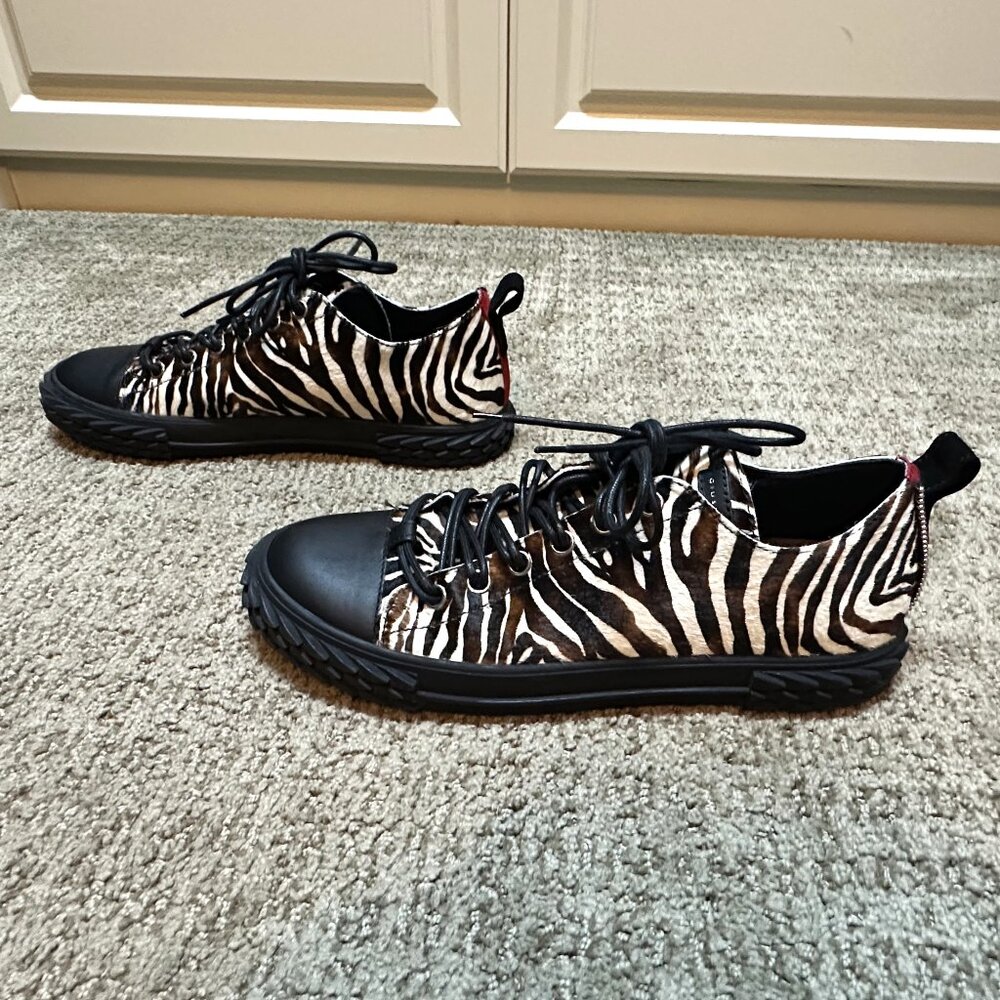 Giuseppe Zanotti - Blabber Animal Print Sneaker -  Size 45